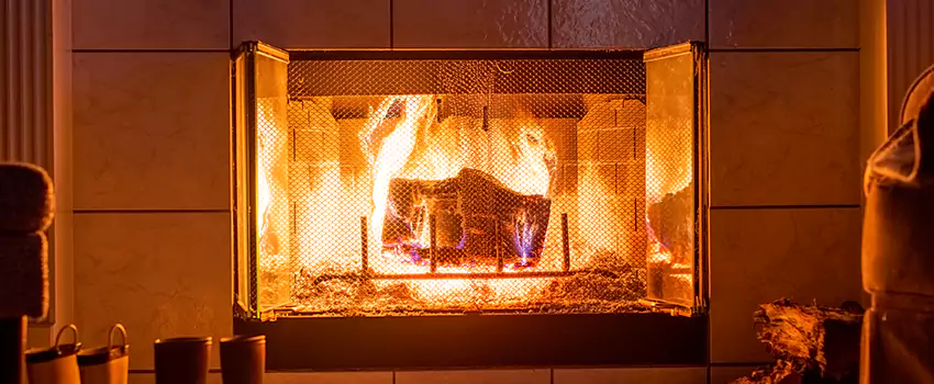 Mendota Hearth Landscape Fireplace Installation in Terrytown, Louisiana