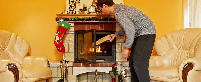 Rusted Metal Fireplace Restoration in Terrytown, Louisiana